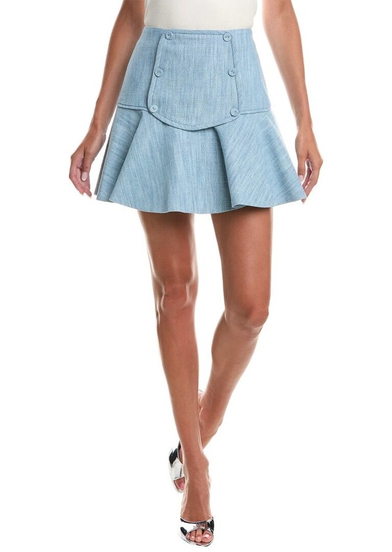 ALEXIS Veran Linen-Blend Mini Skirt