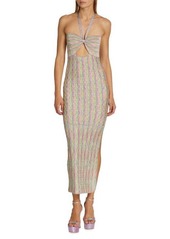 Alexis Amour Space-Dyed Knit Midi-Dress