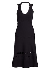 Alexis Betti Crossover Strap Knit Midi Dress
