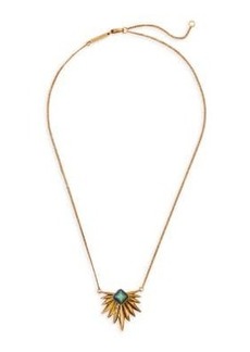 Alexis Bittar 14K Yellow Goldplated & Chrysoprase Pendant Necklace