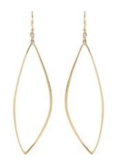 Alexis Bittar 18K Yellow Gold Diamond Open Marquise Drop Earrings