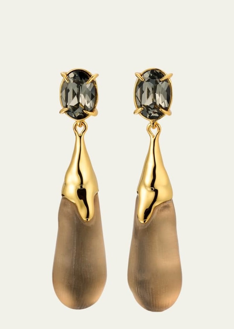 Alexis Bittar Bonbon Crystal Small Teardrop Earrings