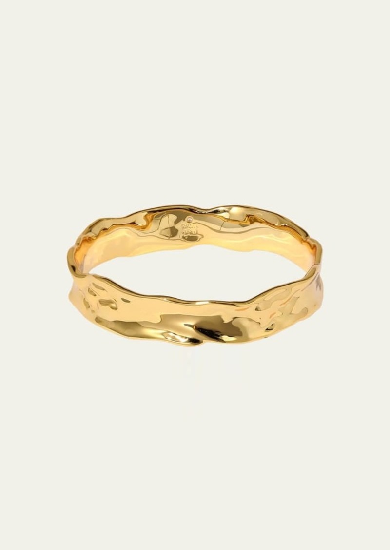 Alexis Bittar Brut Gold Strap Bangle