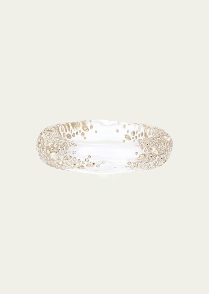 Alexis Bittar Confetti Crystal Lucite Hinge Bracelet