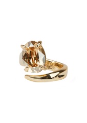 Alexis Bittar Crystal Capped Wrap Ring