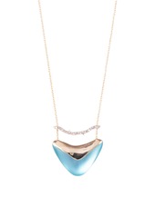 Alexis Bittar Essentials Crystal Encrusted Bar & Shield Pendant Necklace