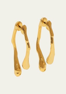 Alexis Bittar Golden Drippy Earrings
