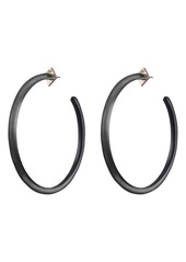 Alexis Bittar Large Skinny Hoop Earrings in Black at Nordstrom