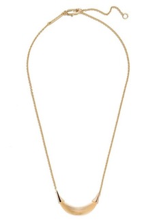 Alexis Bittar Lucite Crescent Pendant Necklace