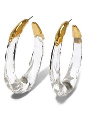 Alexis Bittar Lucite Molten Hoop Earrings