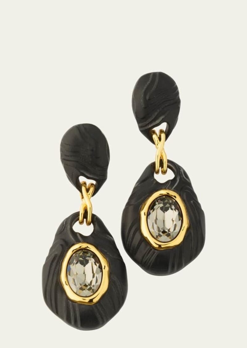 Alexis Bittar Madera Lucite Drop Earrings