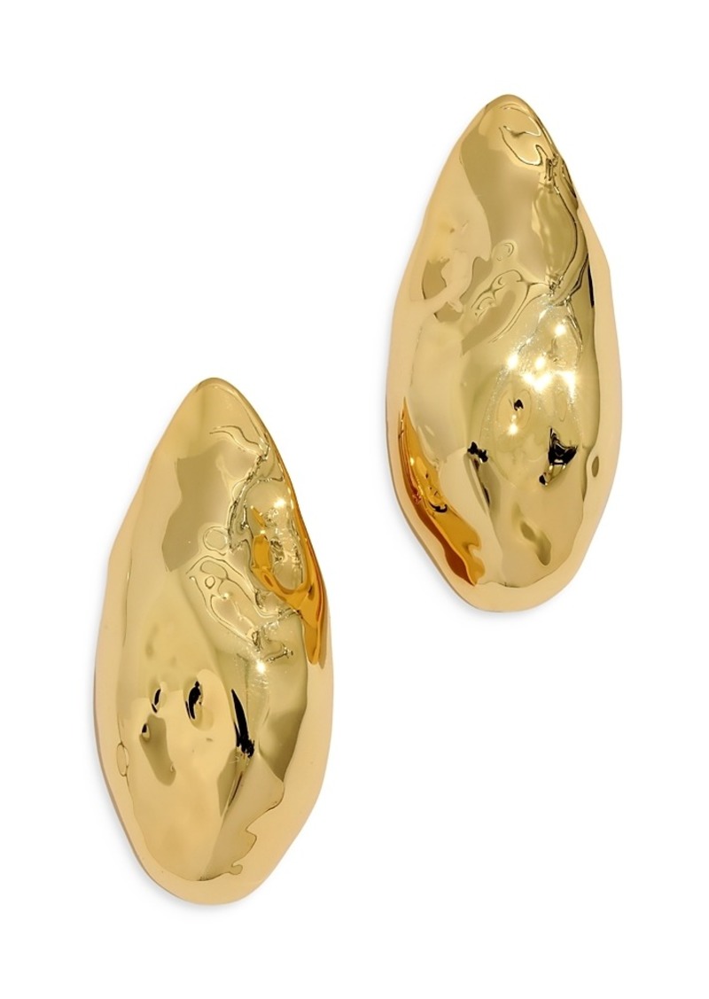 Alexis Bittar Molten Puffy Teardrop Post Earrings