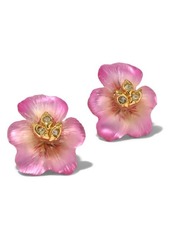 Alexis Bittar Pansy Lucite Flower Stud Earrings