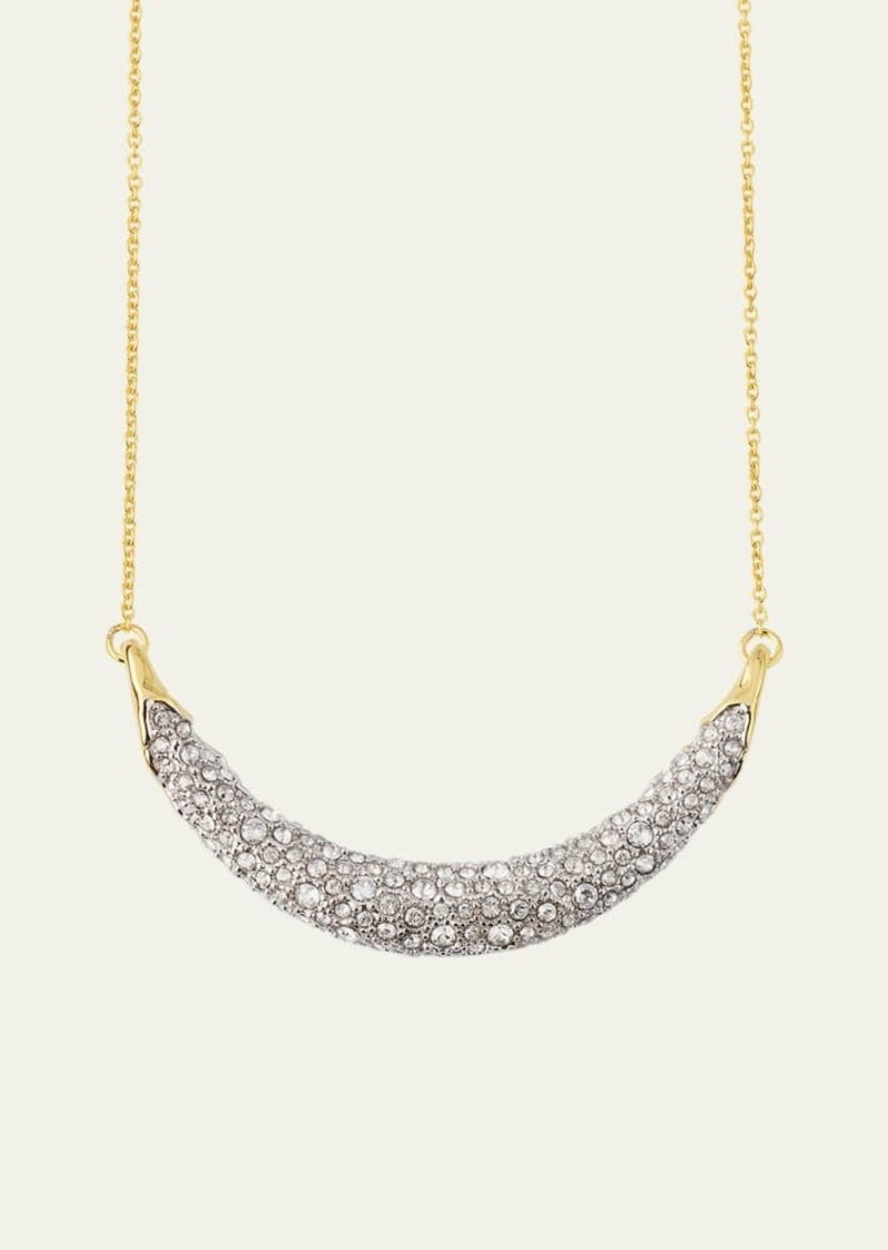 Alexis Bittar Solanales Crystal Crescent Necklace