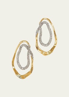 Alexis Bittar Solanales Crystal Double Loop Earrings