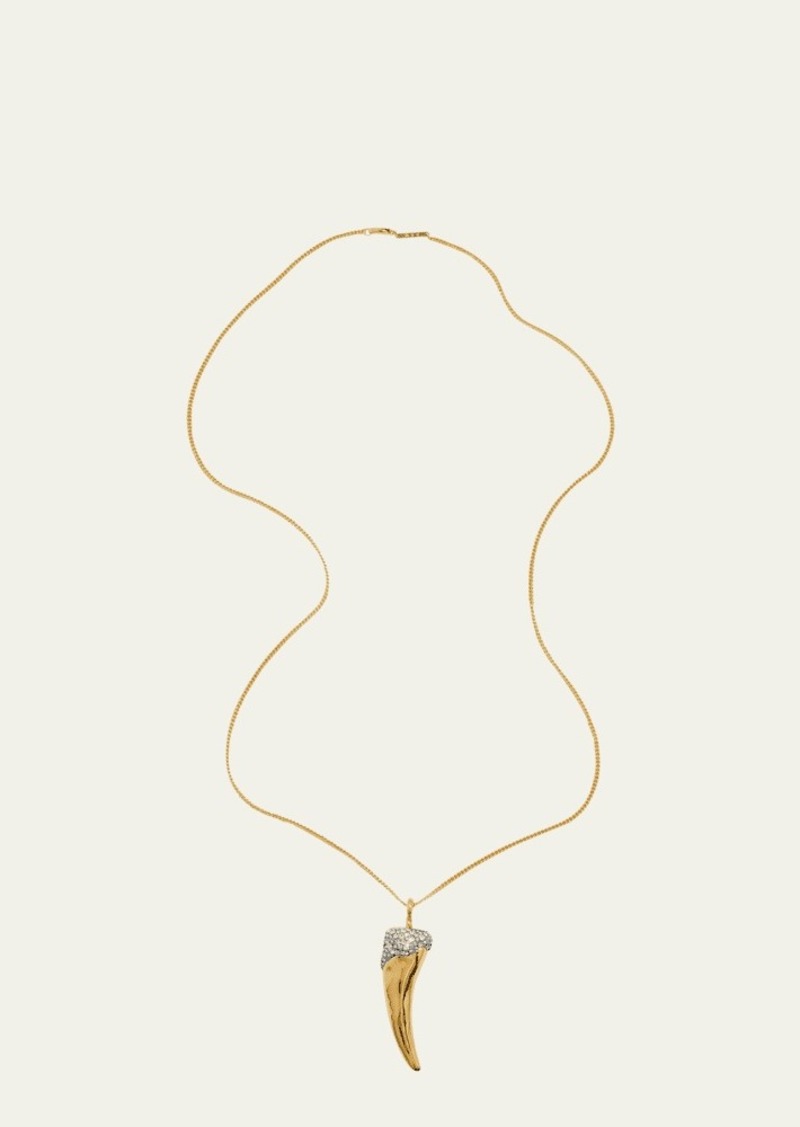 Alexis Bittar Solanales Crystal Horn Long Necklace