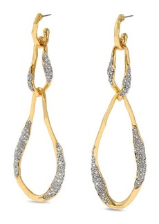 Alexis Bittar Solanales Crystal Linear Link Drop Earrings