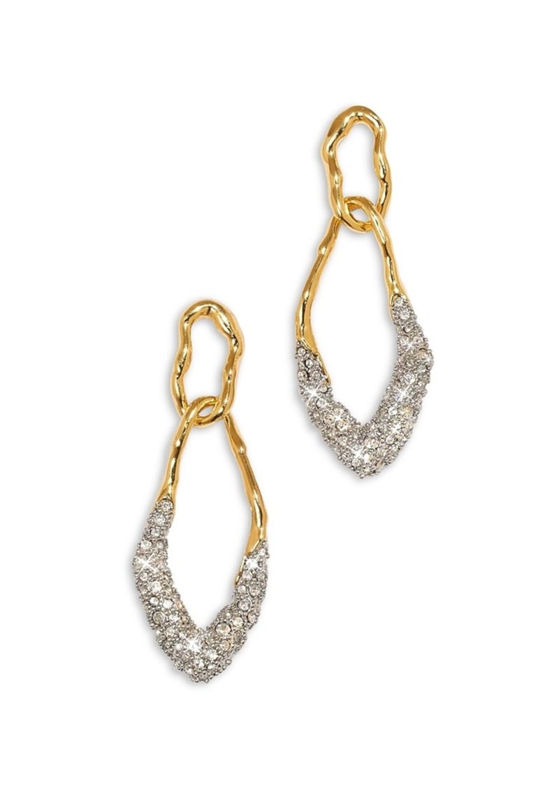 Alexis Bittar Solanales Double Link Earrings in 14K Gold Plated