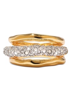 Alexis Bittar Solanales Orbiting Ring in 14K Gold Plated