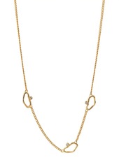 Alexis Bittar Asterales 14K Gold-Plated & Crystal Multi-Link Chain Necklace