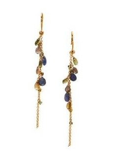Alexis Bittar Asterales 14K Goldplated Sterling Silver & Multi-Stone Long Cluster Earrings