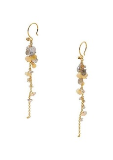 Alexis Bittar Asterales 14K Yellow Goldplated & Multi-Stone Long Cluster Dangle Earrings