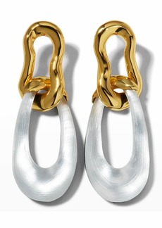 Alexis Bittar Gold Double Link Post Earrings