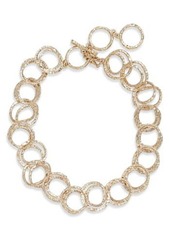 Alexis Bittar Hammered Coil Link Collar Necklace