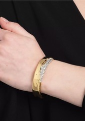 Alexis Bittar Solanales Crystal & 14K-Gold-Plated Cuff Bracelet