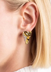 Alexis Bittar Solanales Crystal Folded Earrings