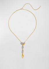 Alexis Bittar Solanales Crystal Pebble Drop Necklace