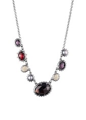 Alexis Bittar Two-Tone, Freshwater Pearl & Multi-Stone Necklace