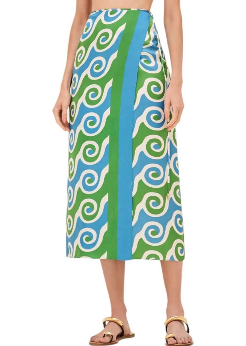 Alexis Enika Skirt In Swirl Print