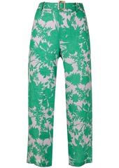 Alexis Ernest botanical print trousers