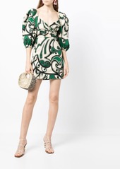 Alexis floral-print mini dress