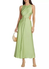 Alexis Lune Cut-Out Satin Maxi Dress