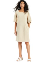 Alfani Cinch-Sleeve Dress, Created for Macy's