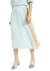 Alfani Colorblocked Pleated Skirt, Created for Macy's