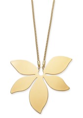 Alfani Gold-Tone Flower 34" Pendant Necklace, Created for Macy's
