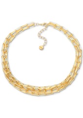 Alfani Gold-Tone Oval-Link Multi-Row Collar Necklace, 17-1/2" + 2" extender, Created for Macy's