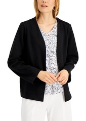 Alfani Jersey-Knit Open Front Jacket, Created for Macy's