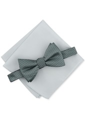 Alfani Men's 2-Pc. Bow Tie & Pocket Square Set, Created for Macy's - Navy