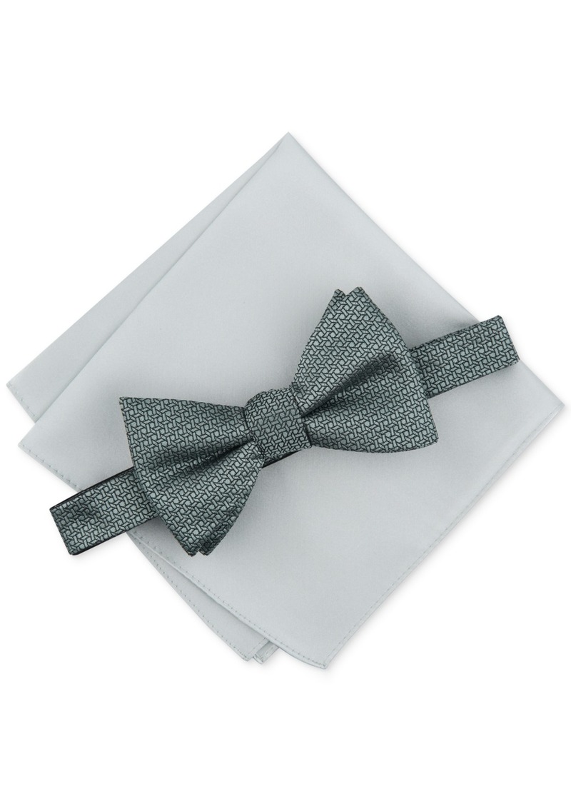 Alfani Men's 2-Pc. Bow Tie & Pocket Square Set, Created for Macy's - Mint