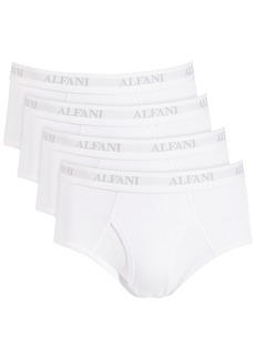 Alfani Men's 4-Pk. Moisture-Wicking Cotton Briefs, Created for Macy's - Bright White