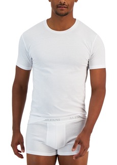 Alfani Men's 4-Pk. Slim-Fit Solid Cotton Undershirts, Created for Macy's - Bright White