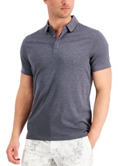 Alfani Men's AlfaTech Stretch Solid Polo Shirt, Created for Macy's - Neo Navy