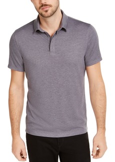Alfani Men's AlfaTech Stretch Solid Polo Shirt, Created for Macy's - Oxford Heather