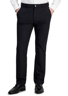 Alfani Men's Alfatech Woven Smart Pants, Created for Macy's - Black