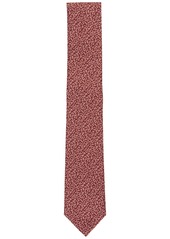 Alfani Men's Allendale Dot-Print Tie, Created for Macy's - Cognac