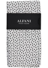 Alfani Men's Angle Geo-Print Pocket Square, Created for Macy's - White